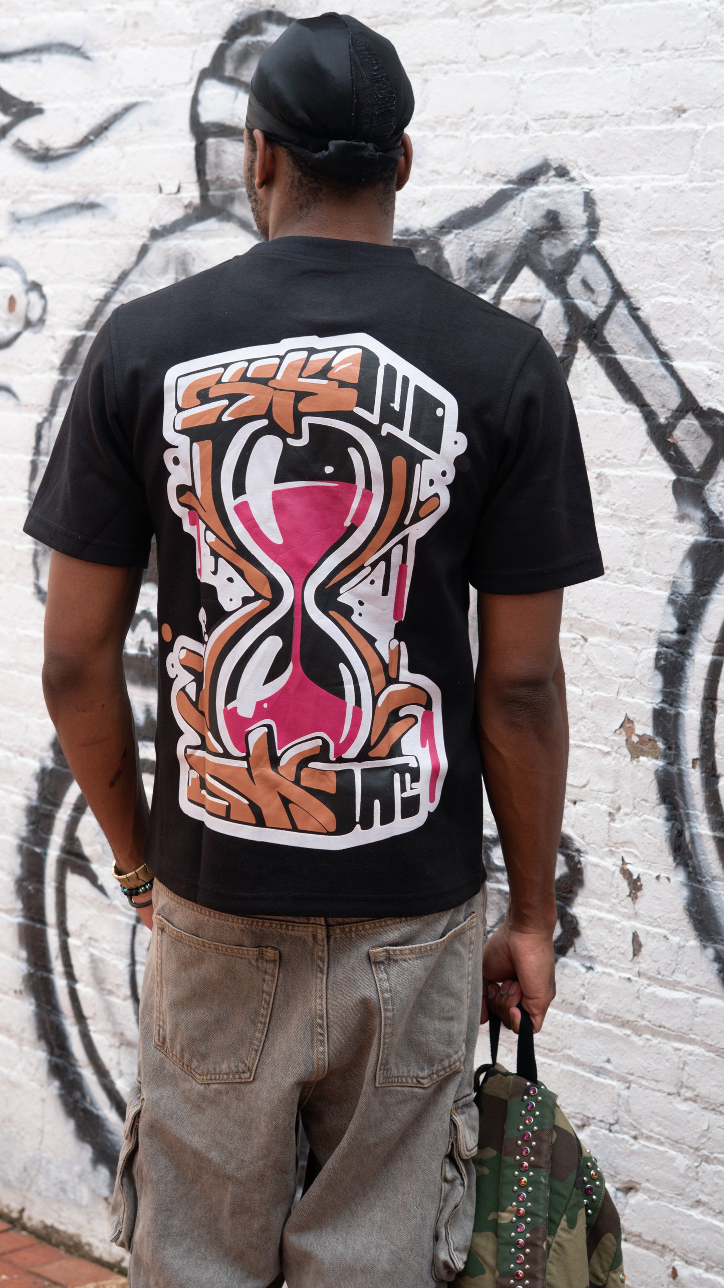 Fearless Black Graphic Tee (Red Logo)