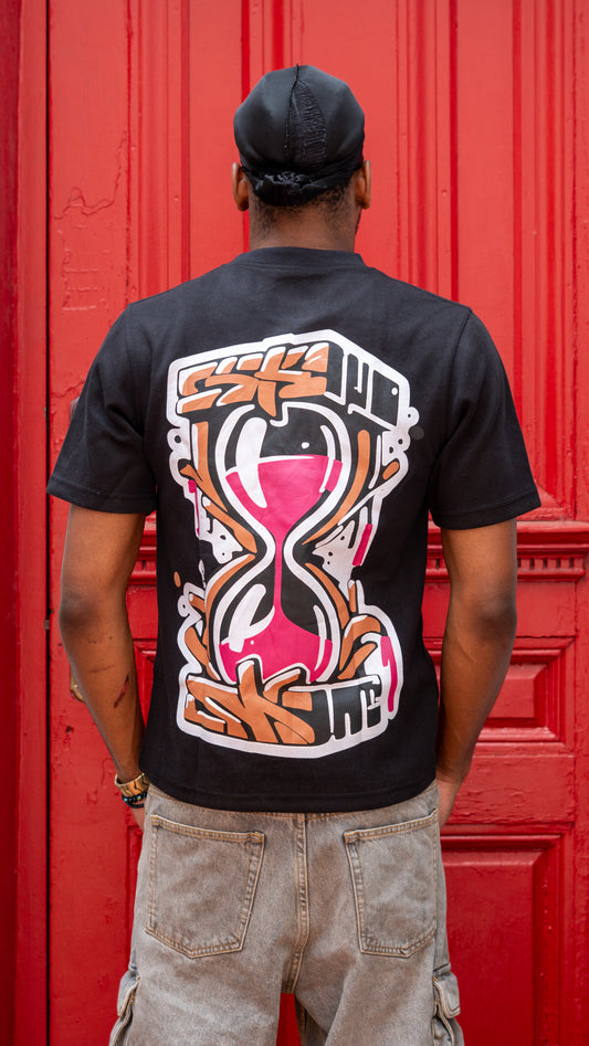 Fearless Black Graphic Tee (Red Logo)